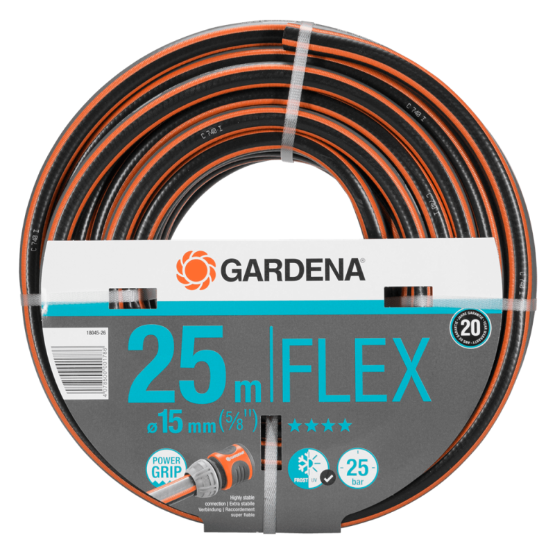 Wasserschlauch 15mm (5/8") 25 Meter Rolle Gardena Comfort Flex